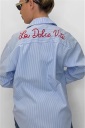 camicia con scritta sul retro la dolce vita
